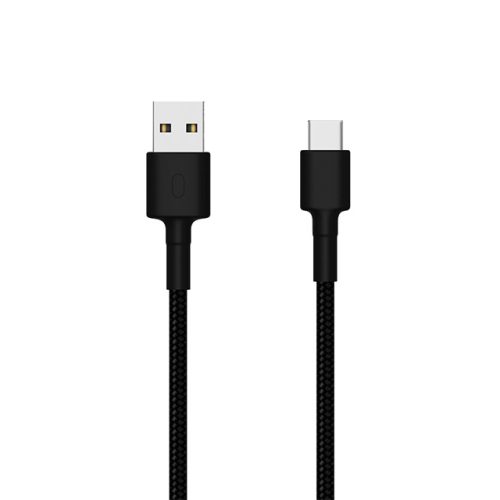 Mi USB Type-C Braided Cable 100cm - szövet borítású kábel, fekete