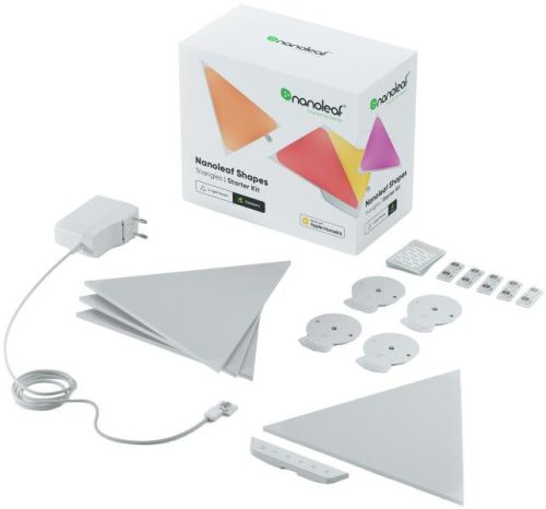 Nanoleaf Shapes Triangles Starter Kit 4 Pack (NL47-2002TW-4PK) - LED Fénydekor