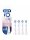 Oral-B iO refill Gentle Care Replaceable toothbrush heads, 4 pcs, White - Elektromos fogkefe pótfej