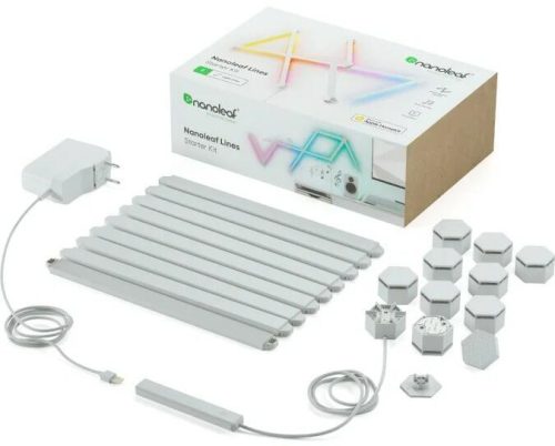 Nanoleaf Lines Starter Kit 9 Pack (NL59-K-0002LW-9PK-EU) - LED Fénydekor