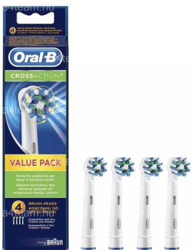 Oral-B CrossAction EB50-4 - Elektromos fogkefe pótfej