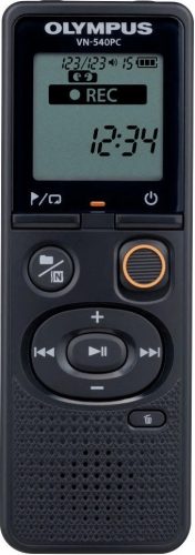 Olympus Digital Voice Recorder (OM Branded) VN-540PC Segment display 1.39' WMA Black - Diktafon